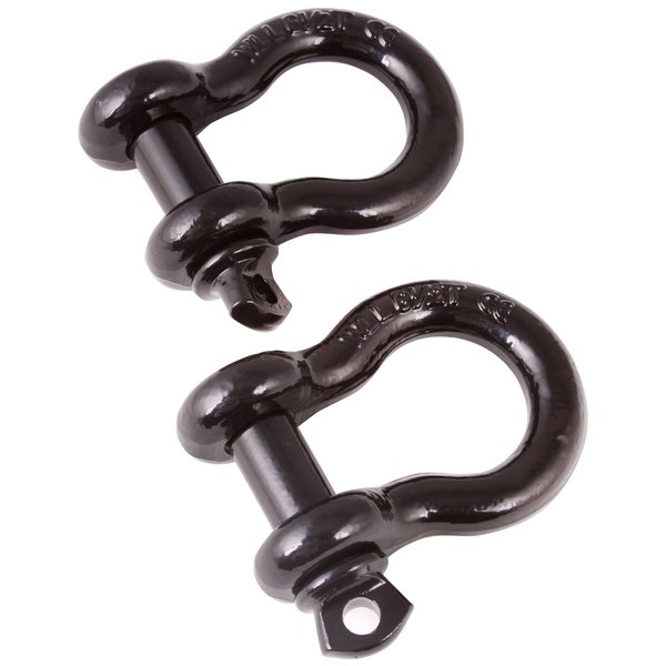 Rugged Ridge D-SHACKLE 3/4 INCH BLACK PAIR 11235.04